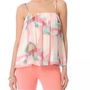 Alice + Olivia Pastel Watercolor Tank Top